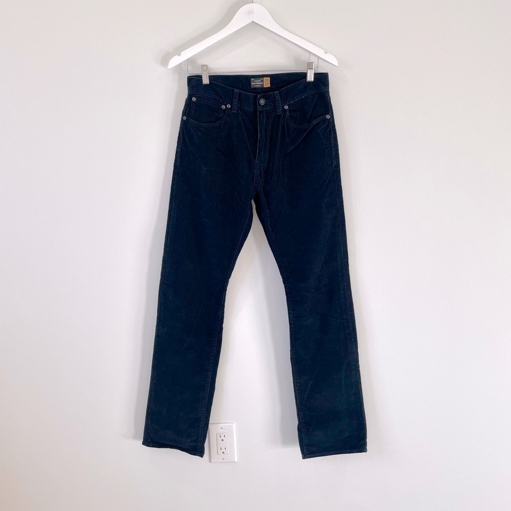 J.Crew Slim Straight Men's Dark Blue Corduroy Jeans